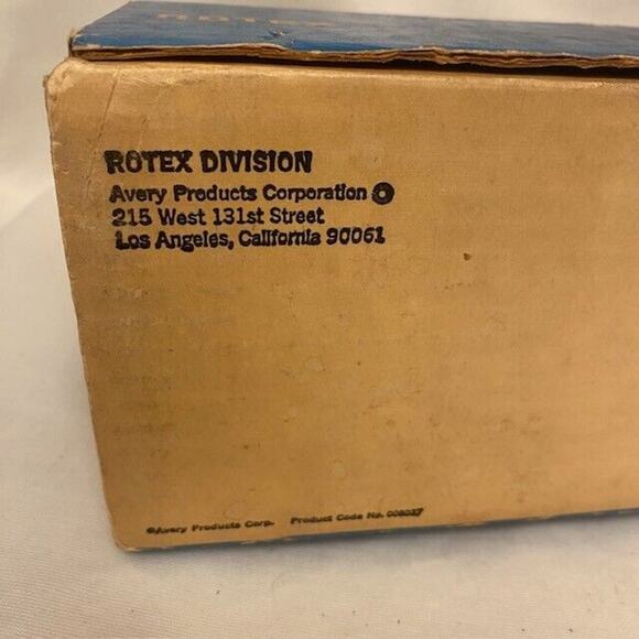 Vintage Rotex Label Maker 1/2 inch Compact Labeler Box Tape 4025-00 - Picture 8 of 9